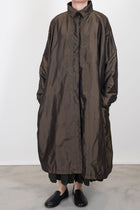oversized coat silk moss
