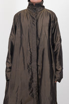 oversized coat silk moss