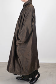 oversized coat silk moss