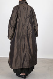 oversized coat silk moss