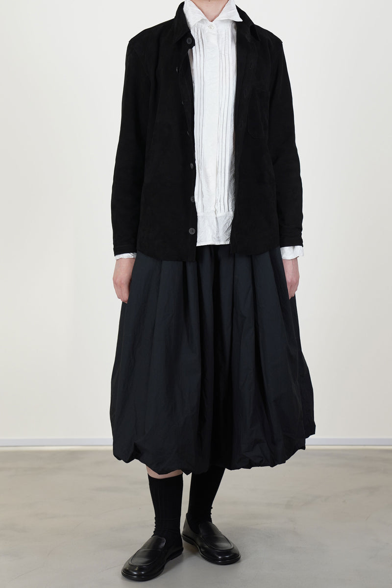 shirt suede leather black