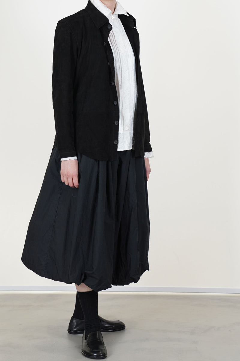 shirt suede leather black