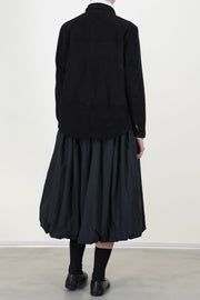 shirt suede leather black
