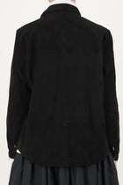 shirt suede leather black