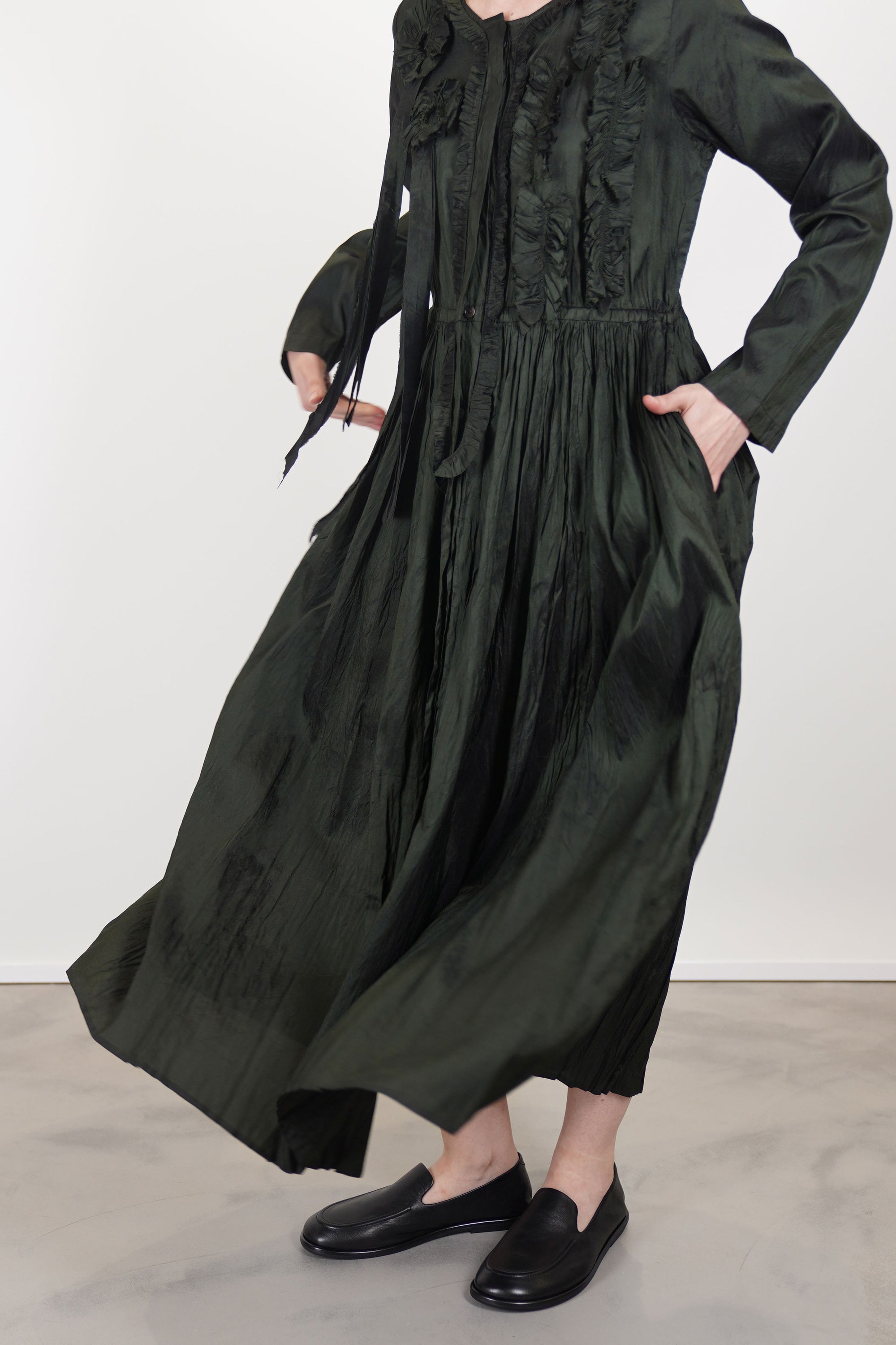 silk dress kale