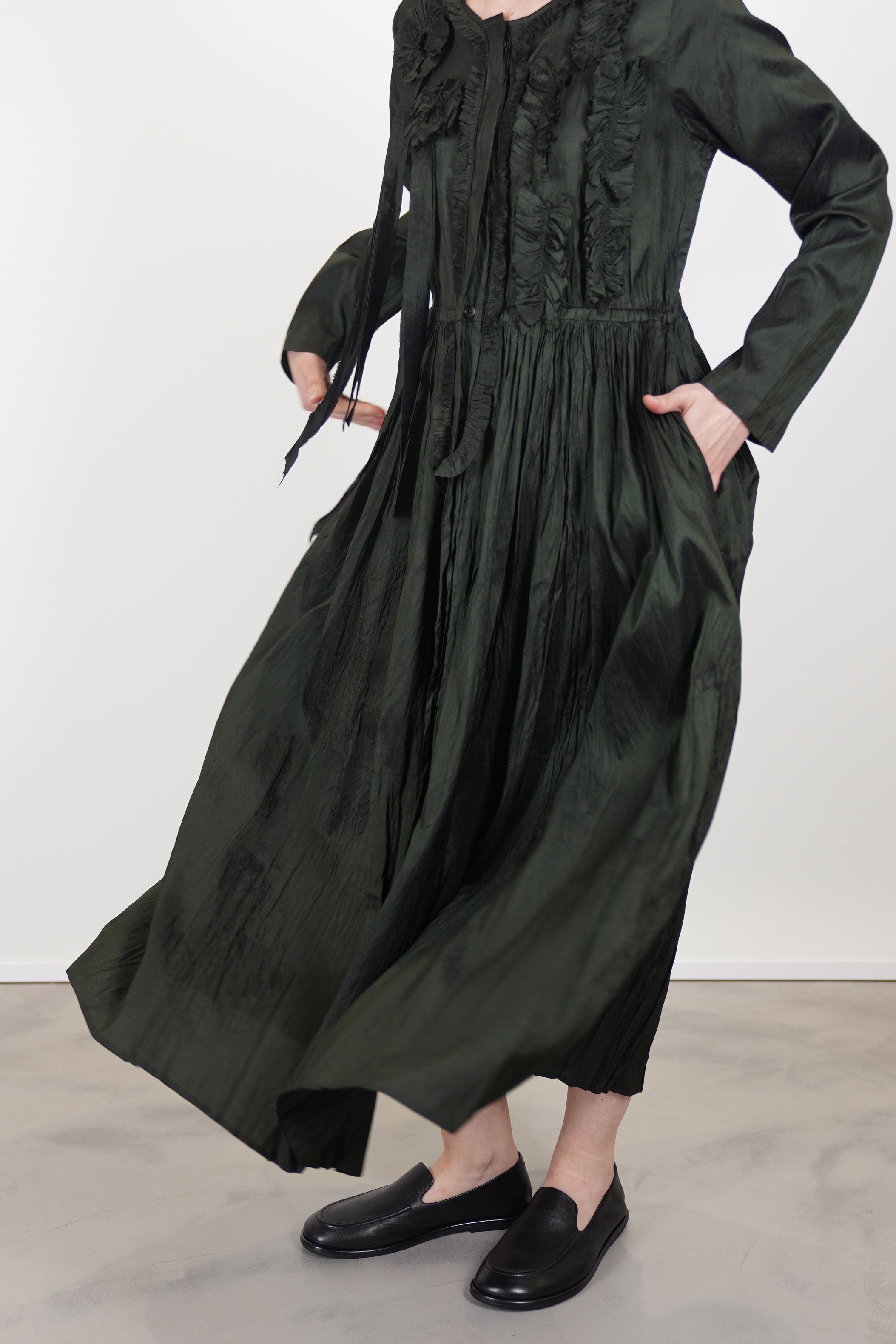 silk dress kale
