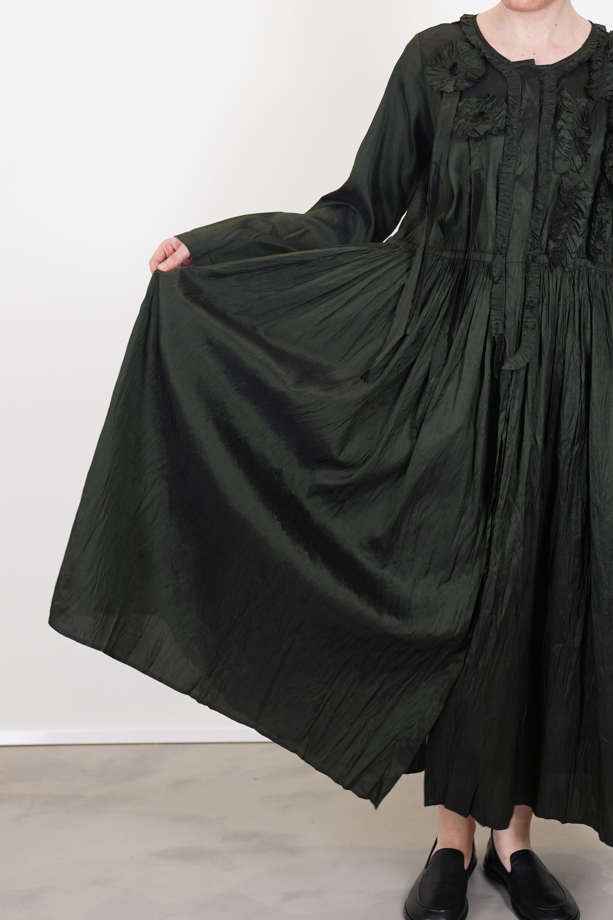 silk dress kale