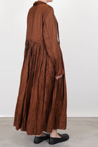 silk dress terracotta