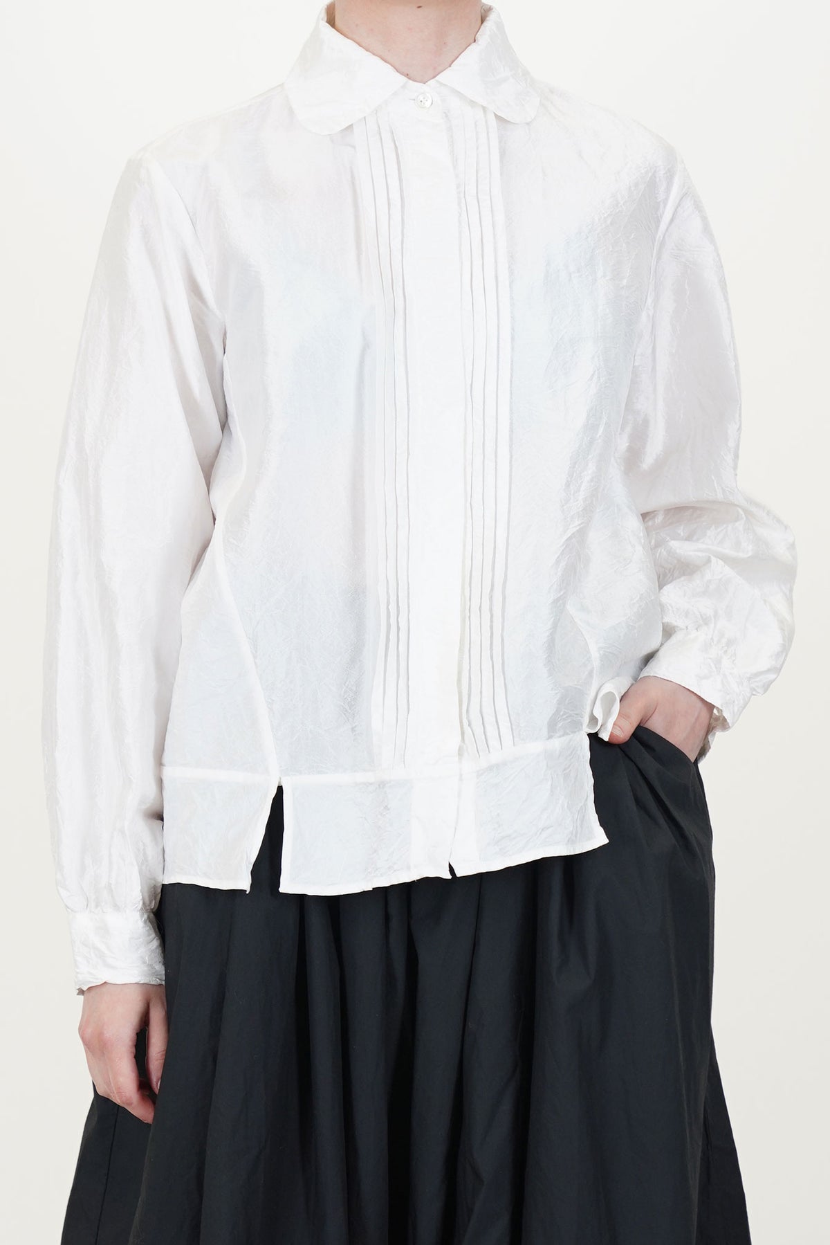 shirt silk white