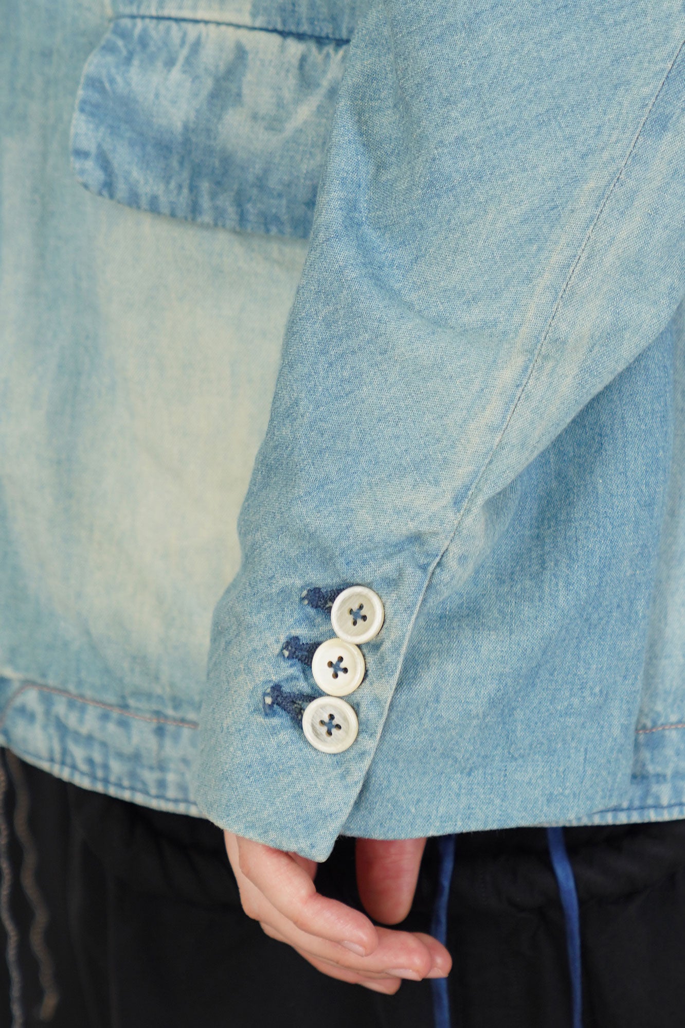 dear denim zen jacket light indigo