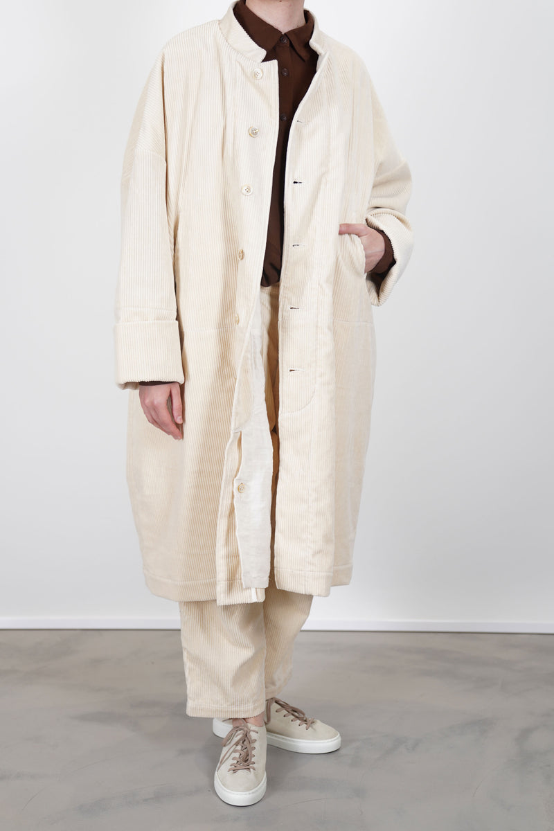 corduroy book orchestra coat wheat ecru
