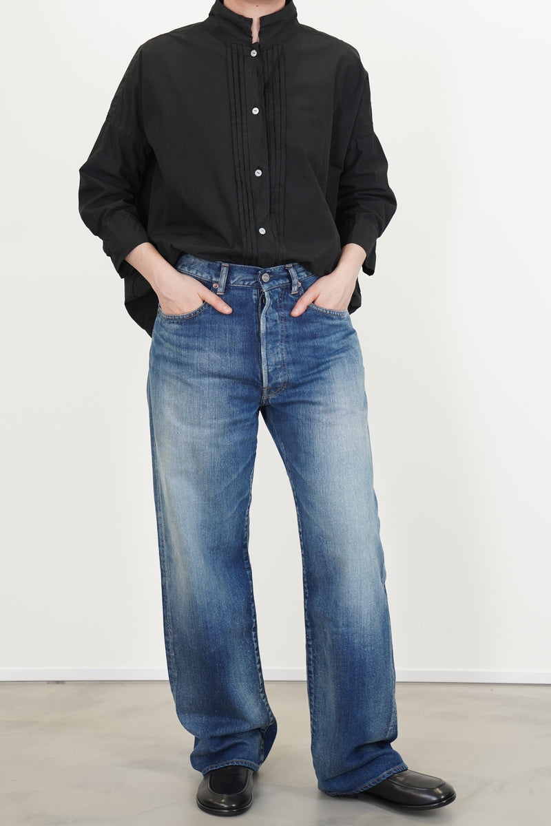 c.t.l. wide straight denim pants dark indigo