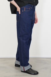 c.t.l. wide straight denim pants washed indigo
