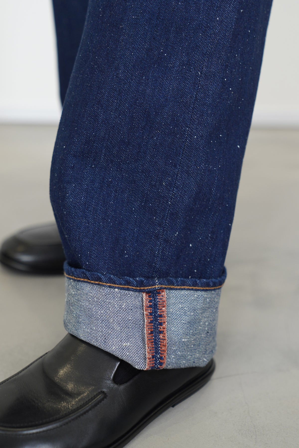 c.t.l. wide straight denim pants washed indigo