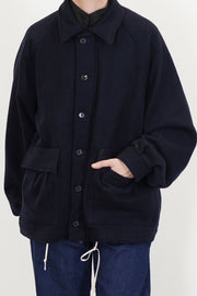 cashmere endroll swing jazz jacket perfect blue