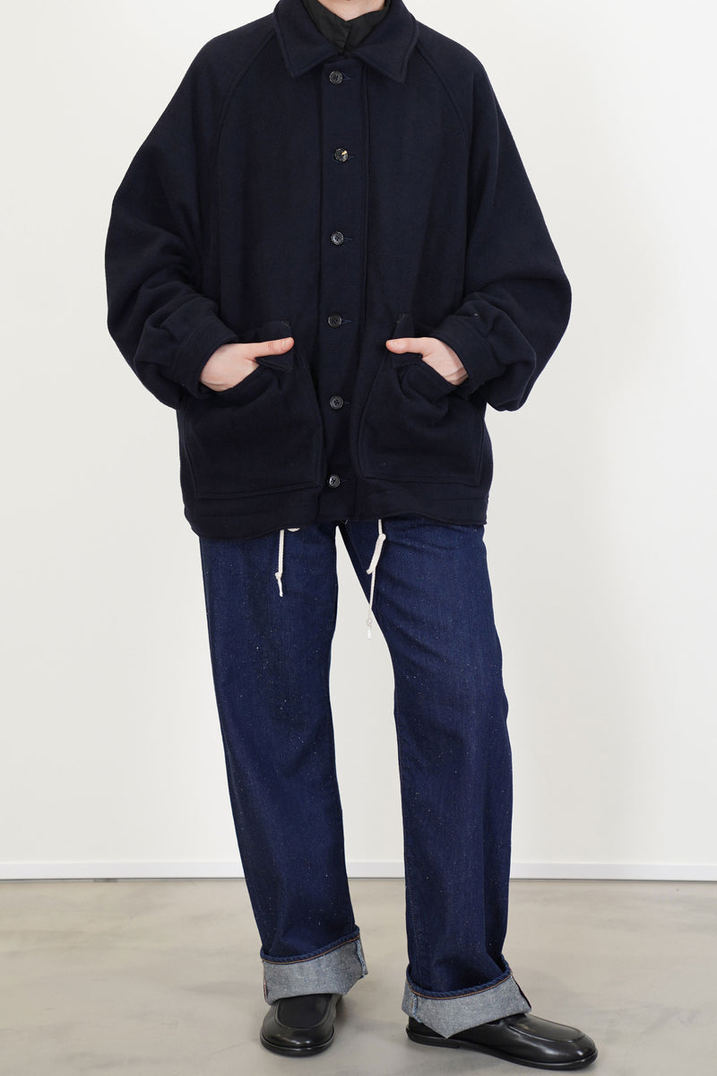 cashmere endroll swing jazz jacket perfect blue
