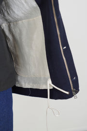 cashmere endroll swing jazz jacket perfect blue