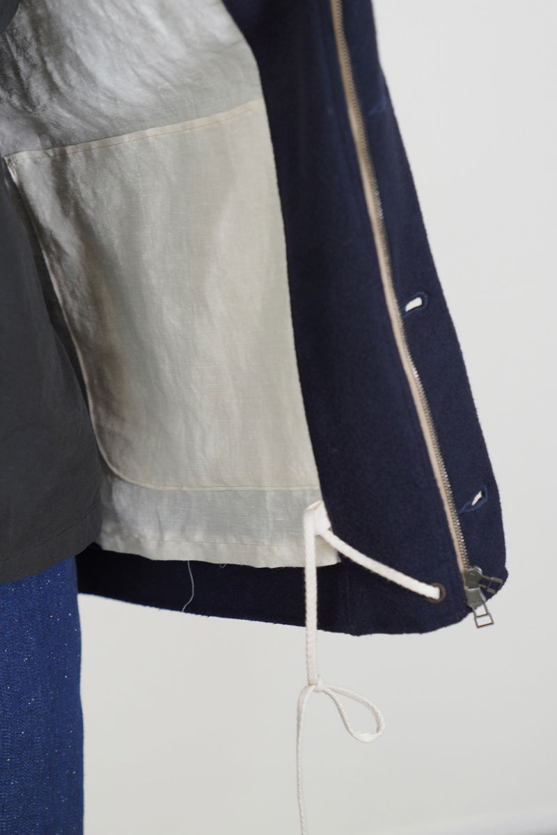 cashmere endroll swing jazz jacket perfect blue