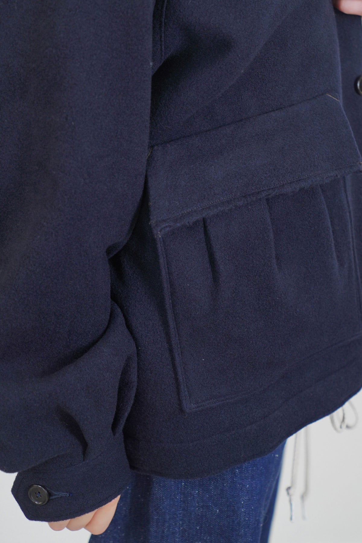 cashmere endroll swing jazz jacket perfect blue