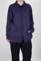 champetre bouquet shirt cotton hemp authentic indigo