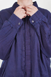 champetre bouquet shirt cotton hemp authentic indigo