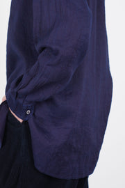 champetre bouquet shirt cotton hemp authentic indigo