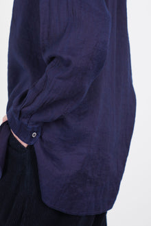 champetre bouquet shirt cotton hemp authentic indigo