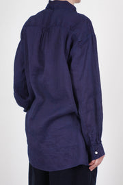 champetre bouquet shirt cotton hemp authentic indigo