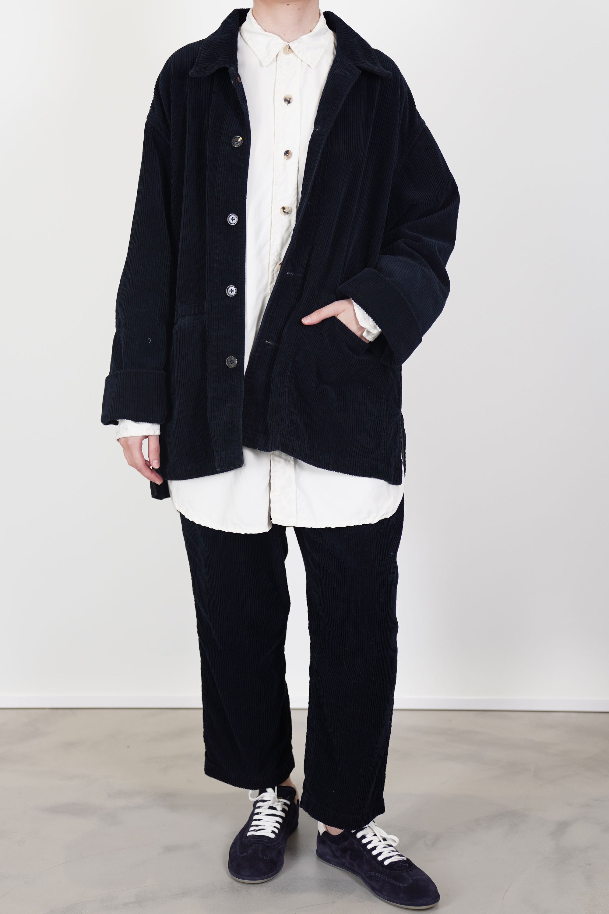 corduroy champetre bouquet jacket mordant indigo