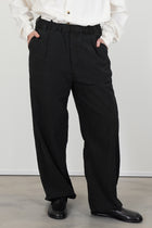 leaf vein cozy pants verdure indigo