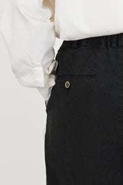 leaf vein cozy pants verdure indigo