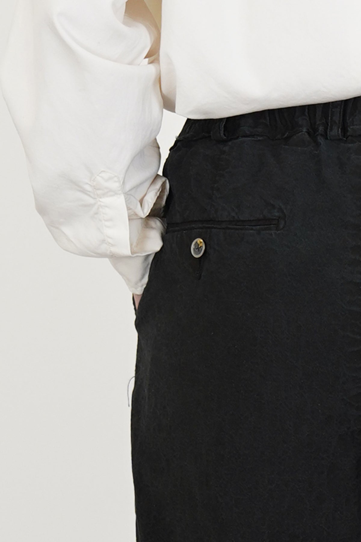 leaf vein cozy pants verdure indigo