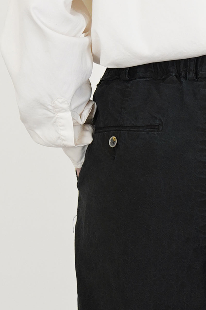 leaf vein cozy pants verdure indigo