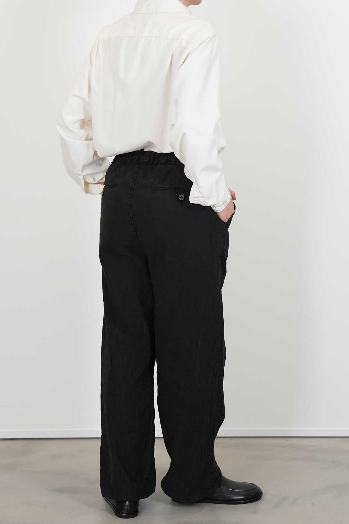 leaf vein cozy pants verdure indigo