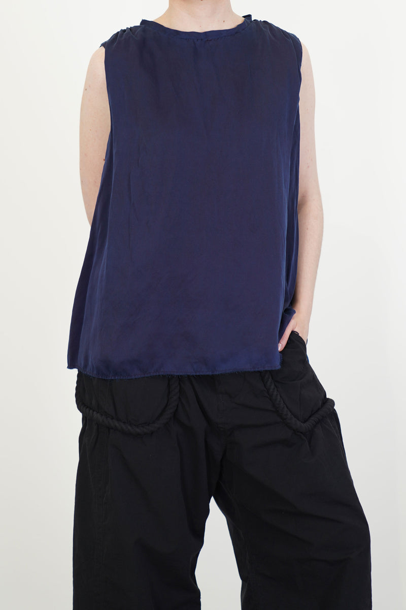 sand beach clione reversible top authentic indigo
