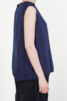 sand beach clione reversible top authentic indigo