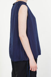 sand beach clione reversible top authentic indigo
