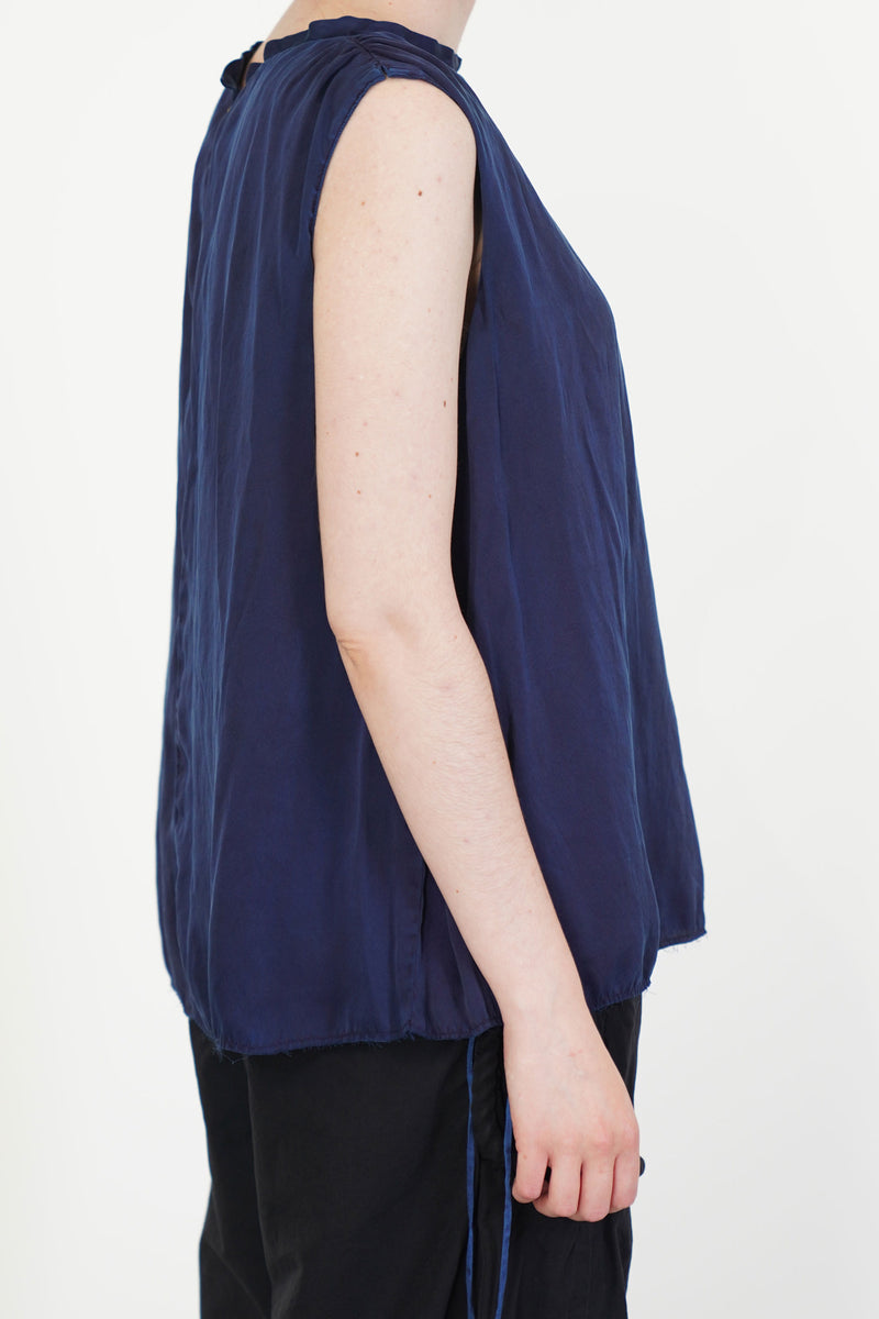 sand beach clione reversible top authentic indigo