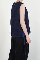 sand beach clione reversible top authentic indigo