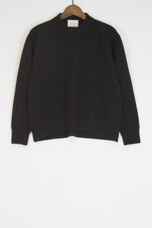 wool cashmere sweater kate charcoal brown