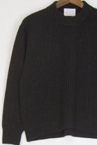 wool cashmere sweater kate charcoal brown
