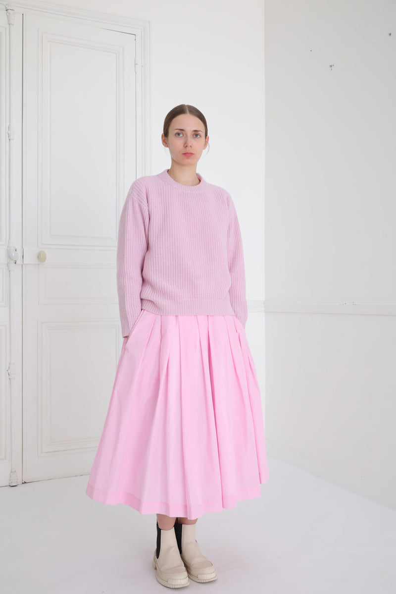 wool cashmere sweater kate lilac pink