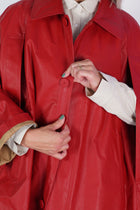 coat cameron vermilion red