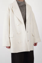 coat claus boiled wool ecru