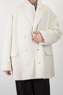 coat claus boiled wool ecru