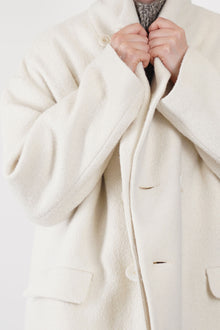 coat claus boiled wool ecru