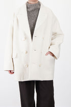 coat claus boiled wool ecru