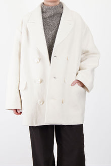 coat claus boiled wool ecru