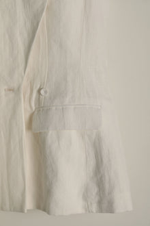 cotton linen waistcoat gertrude off-white