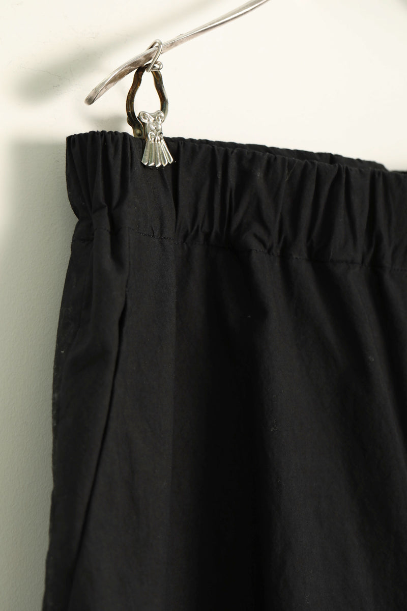 cotton silk pants pierre black
